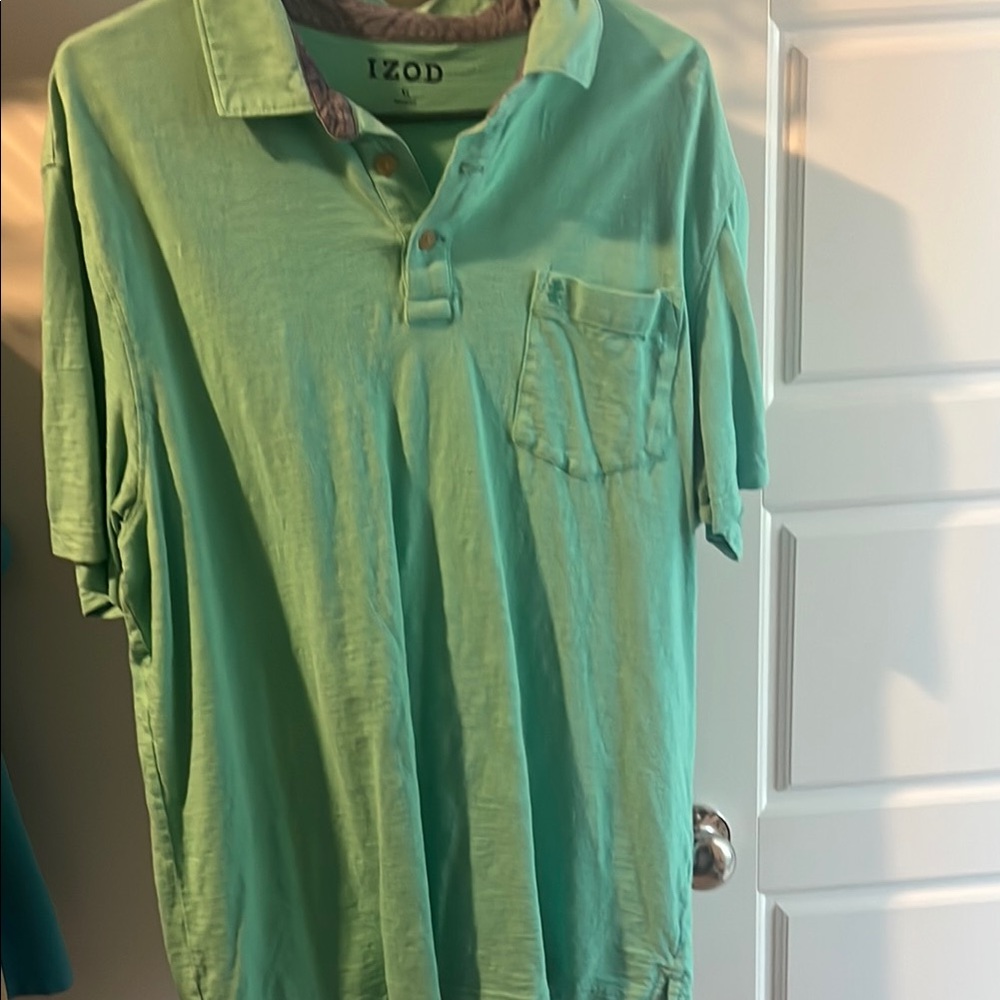 IZOD Men's Green Polo Shirt